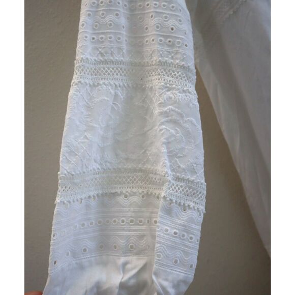 Belldini BW220020 Women's Sz Large White Boho Lace A-Line Silhouette Dress - Picture 6 of 11